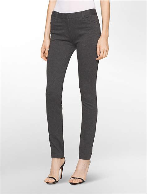 women's calvin klein stretch pants